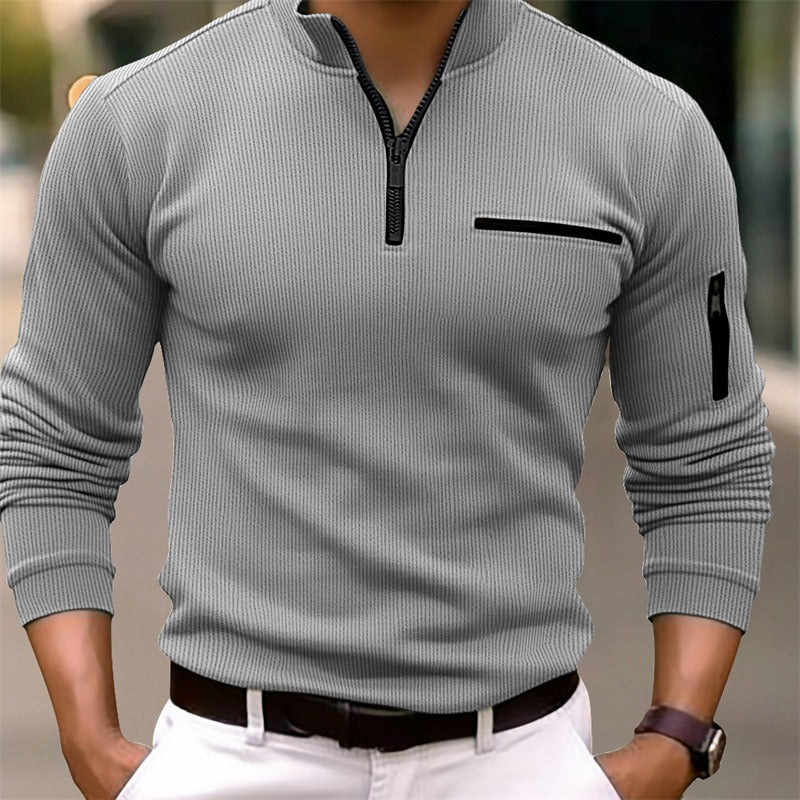 ROVESSA ROMA | CAMICIA A MANICHE LUNGHE CON ZIP