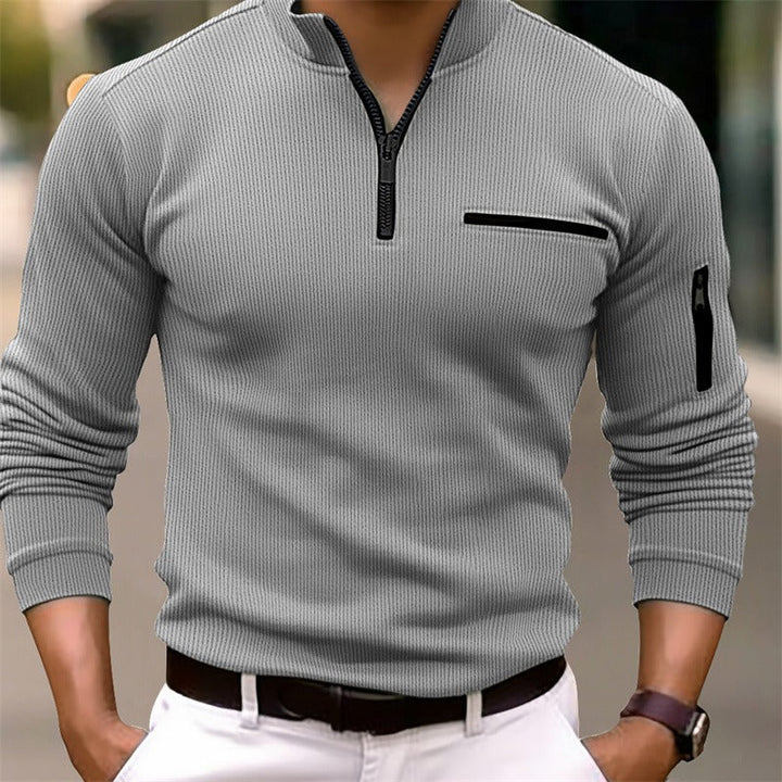 ROVESSA ROMA | CAMICIA A MANICHE LUNGHE CON ZIP