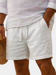 LUCIANO | PANTALONI IN COTONE-LINO