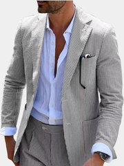 COMPLETO ESTIVO A RIGHE (PANTALONI+GIACCA) ROVESSA ROMA