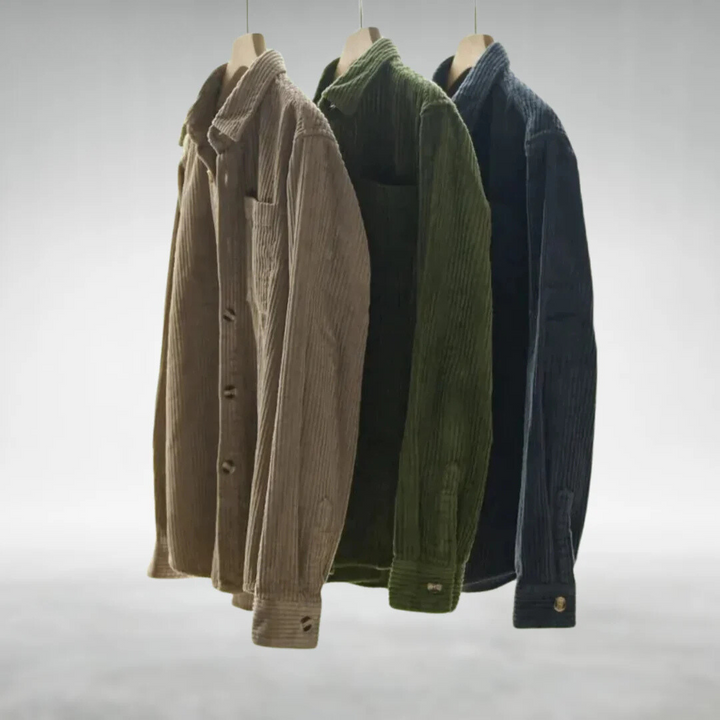 DUDLEY | CAMICIA CASUAL IN VELLUTO A COSTE