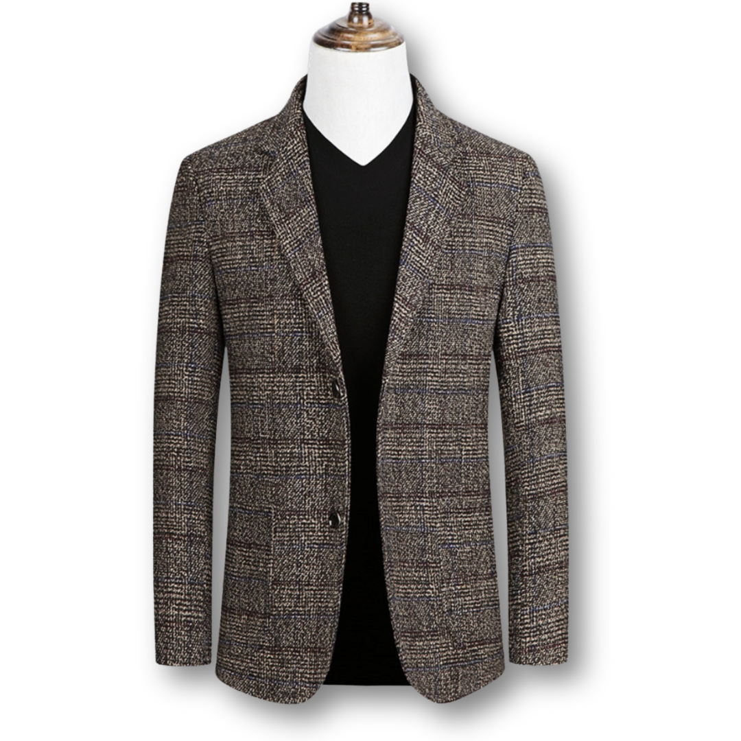 ROVESSA ROMA | Blazer Elegante in Tessuto Scozzese