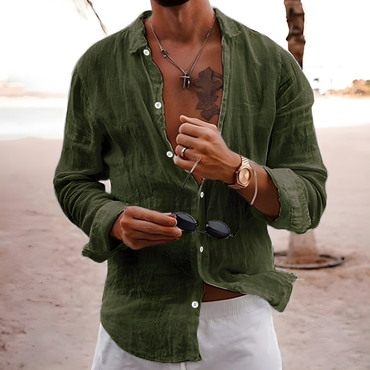 CAMICIA ESTIVA IN COTONE NATURALE