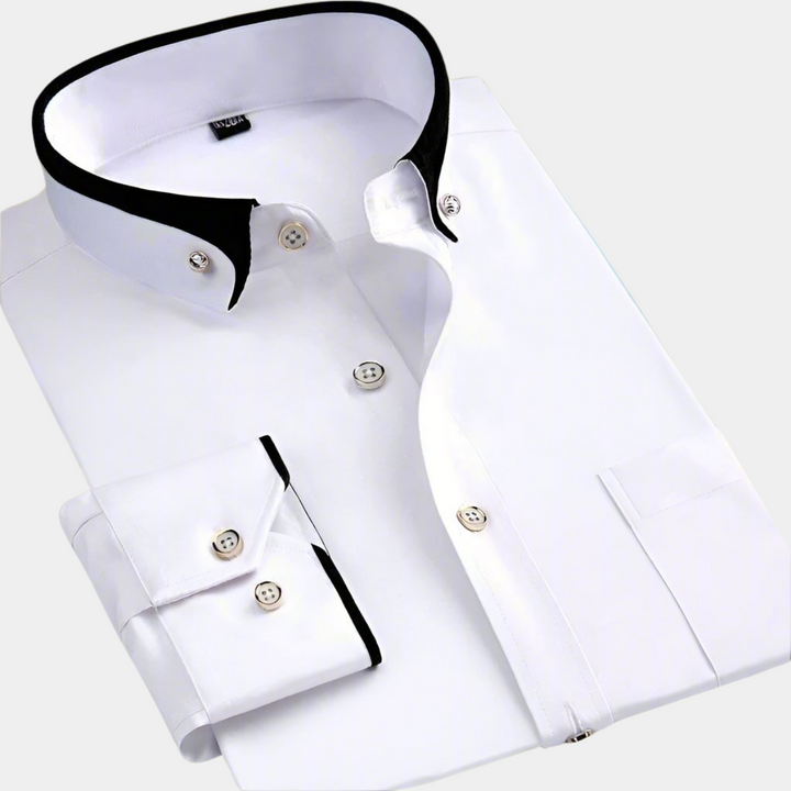 ROVESSA ROMA | CAMICIA CLASSICA DA UOMO A MANICHE LUNGHE