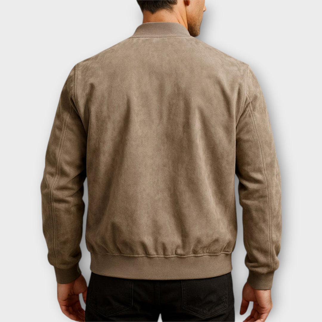ROVESSA ROMA | GIACCA BOMBER IN CAMOSCIO UOMO