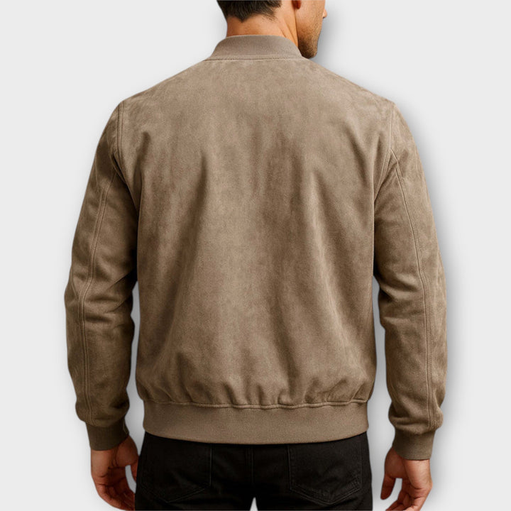 ROVESSA ROMA | GIACCA BOMBER IN CAMOSCIO UOMO