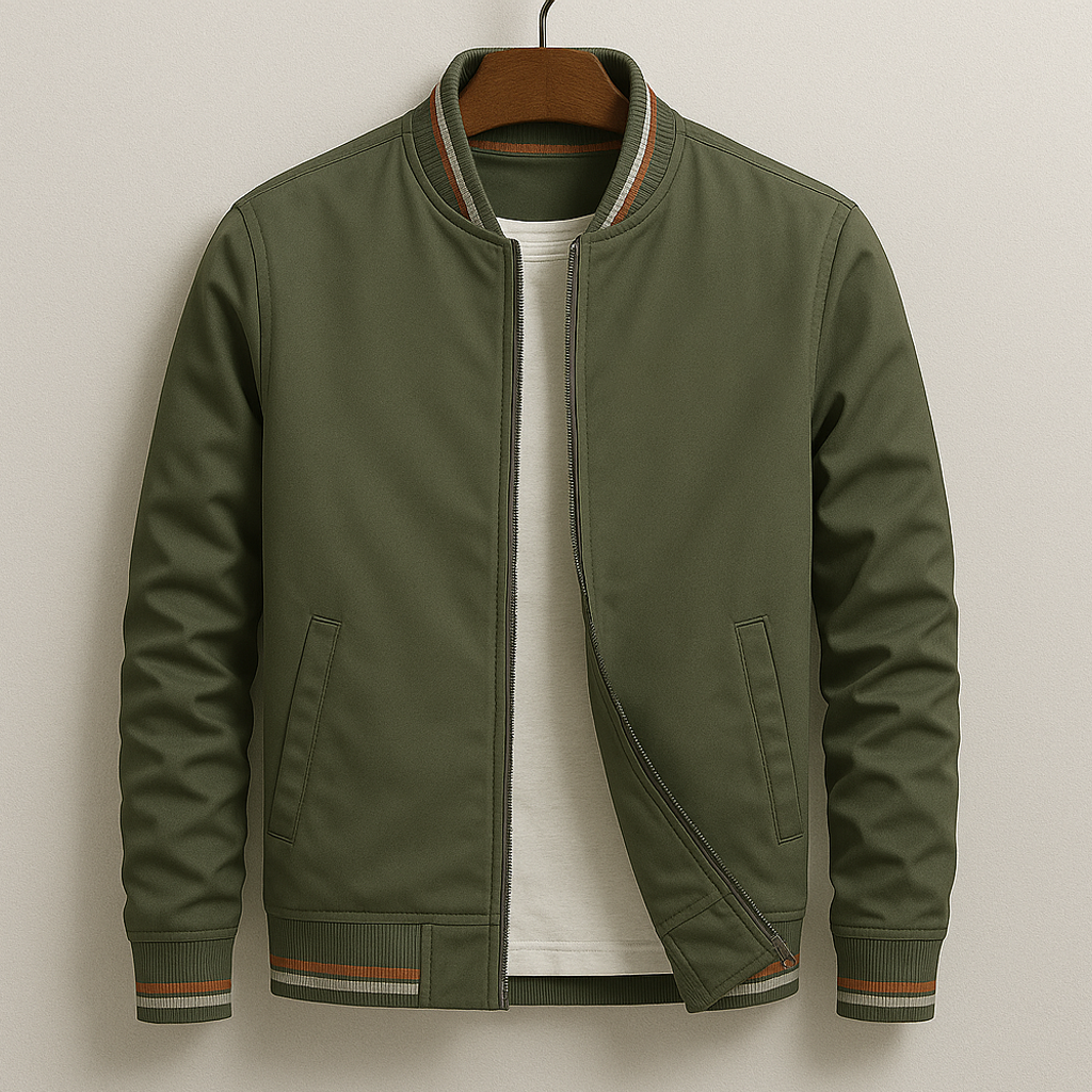 ROVESSA ROMA | GIUBBOTTO BOMBER ESTIVO CON STRISC