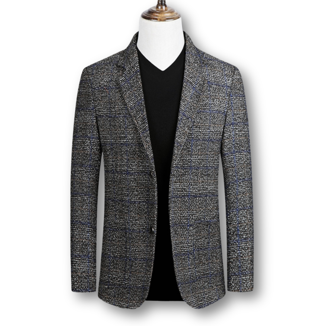 ROVESSA ROMA | Blazer Elegante in Tessuto Scozzese