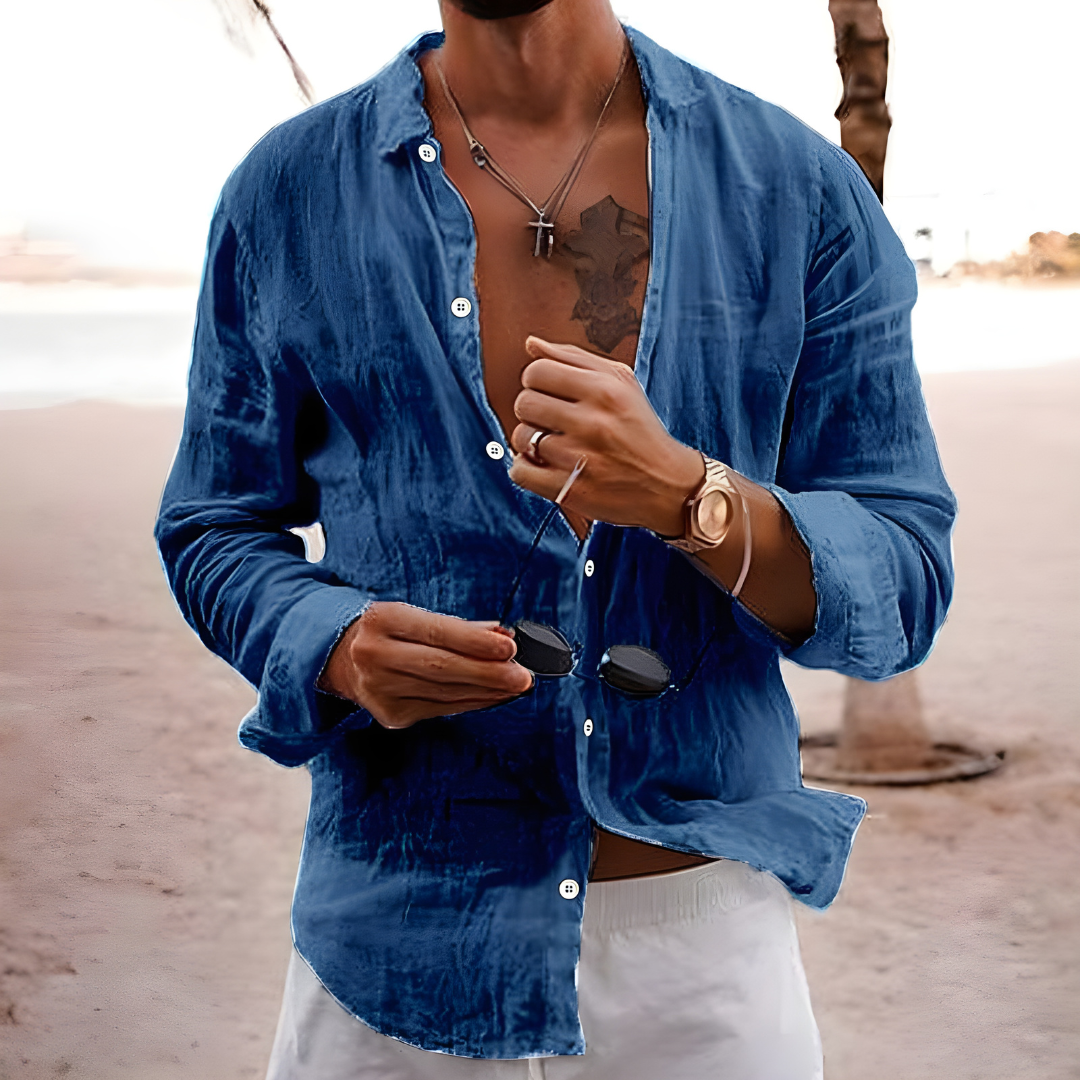 CAMICIA ESTIVA IN COTONE NATURALE