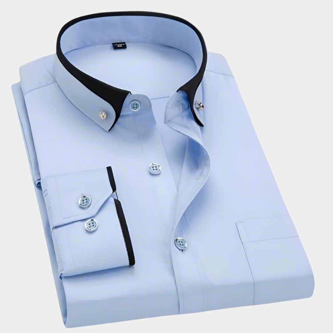 ROVESSA ROMA | CAMICIA CLASSICA DA UOMO A MANICHE LUNGHE