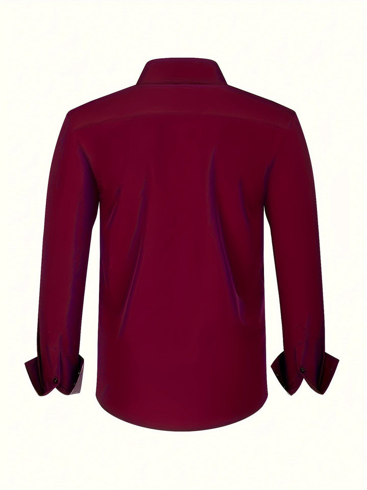ALBERTO | CAMICIA ELEGANTE LEGGERA CON DETTAGLI A CONTRASTO
