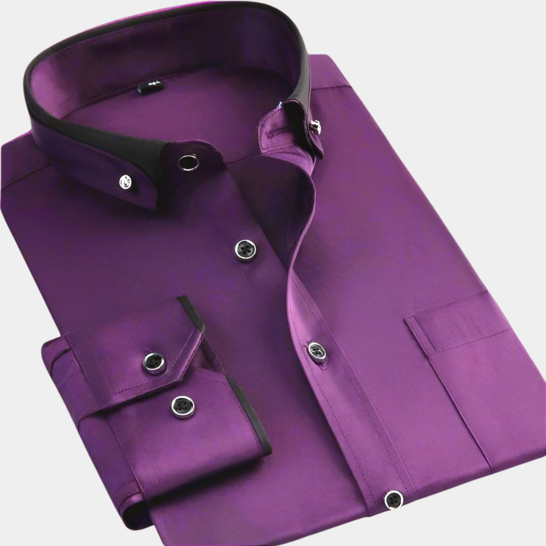 ROVESSA ROMA | CAMICIA CLASSICA DA UOMO A MANICHE LUNGHE
