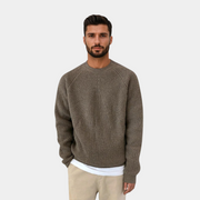 LUCA | MAGLIONE A MAGLIA CON SCOLLO ROTONDO