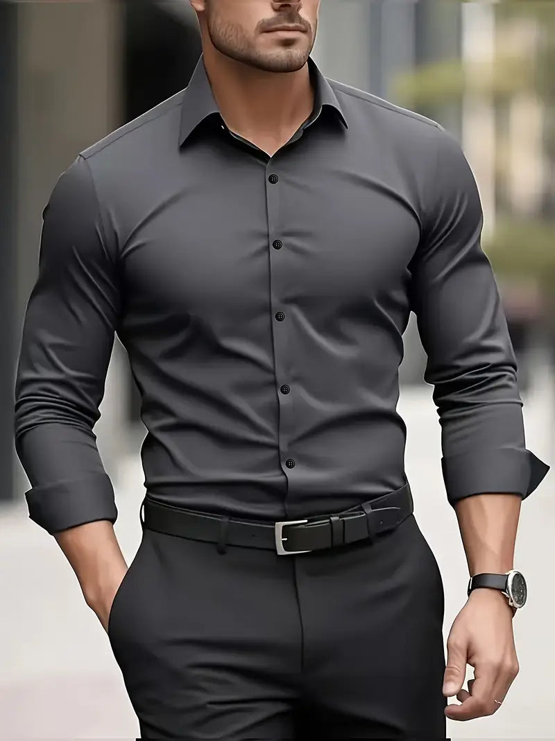 ROVESSA ROMA™ | CAMICIA TRASPIRANTE A MANICHE LUNGHE