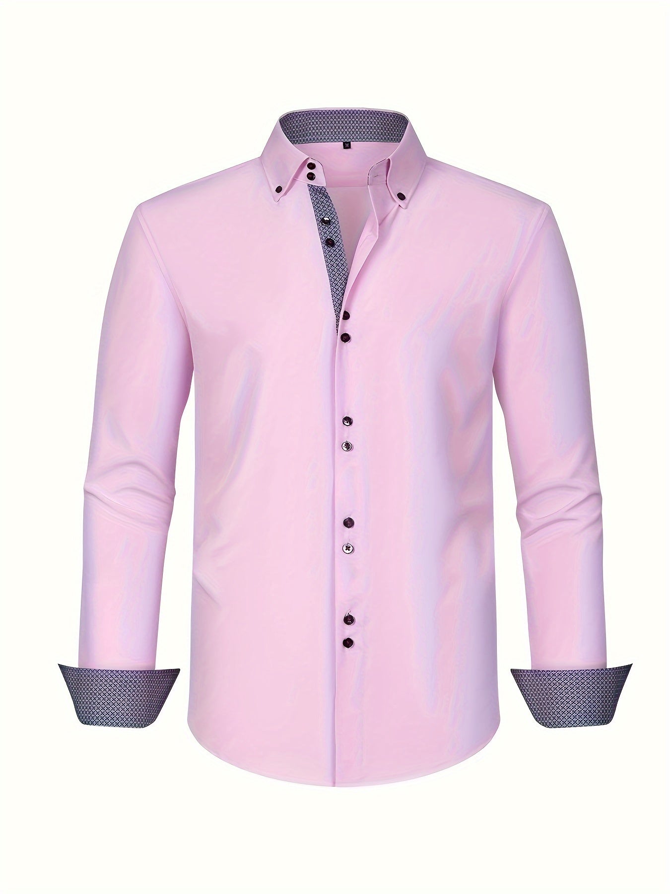ALBERTO | CAMICIA ELEGANTE LEGGERA CON DETTAGLI A CONTRASTO