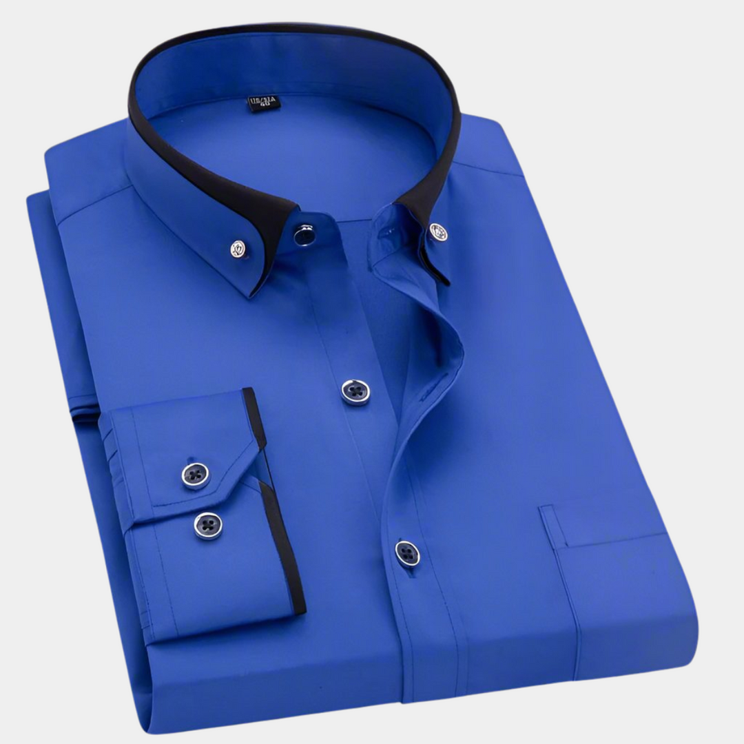 ROVESSA ROMA | CAMICIA CLASSICA DA UOMO A MANICHE LUNGHE