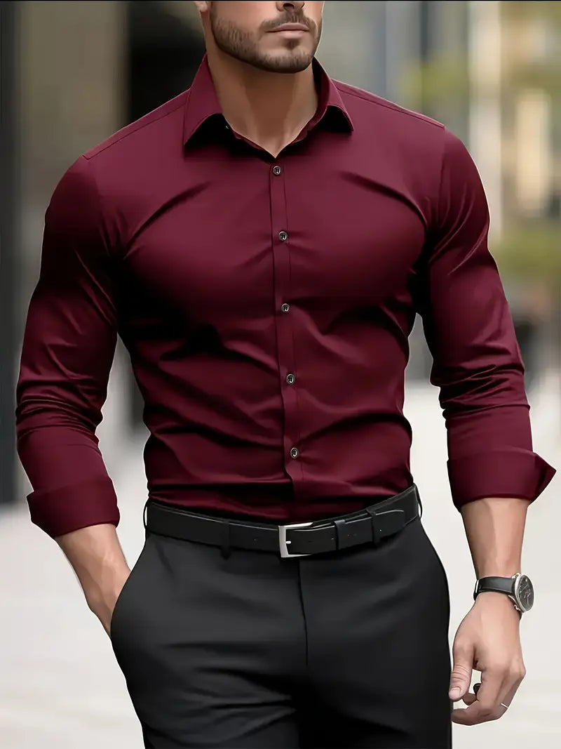 ROVESSA ROMA™ | CAMICIA TRASPIRANTE A MANICHE LUNGHE