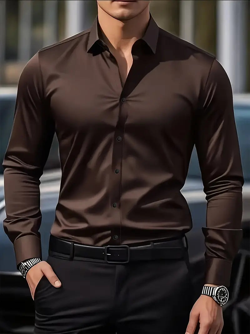 ROVESSA ROMA™ | CAMICIA TRASPIRANTE A MANICHE LUNGHE