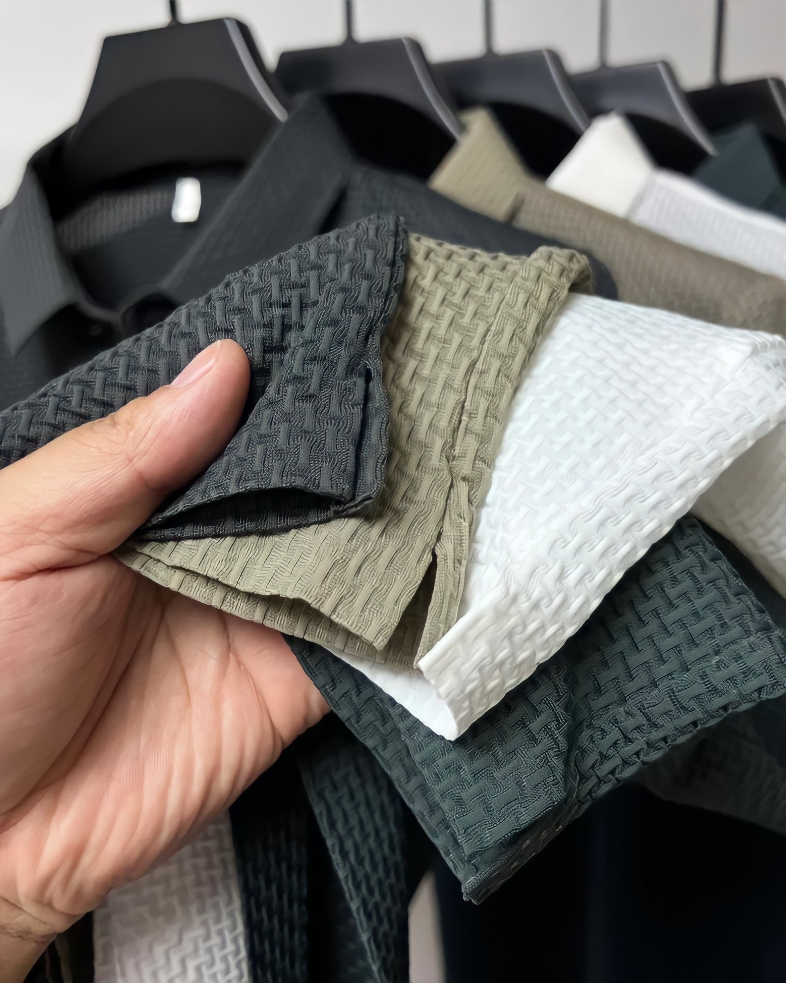 POLO CON TEXTURE A TAGLIO SLIM