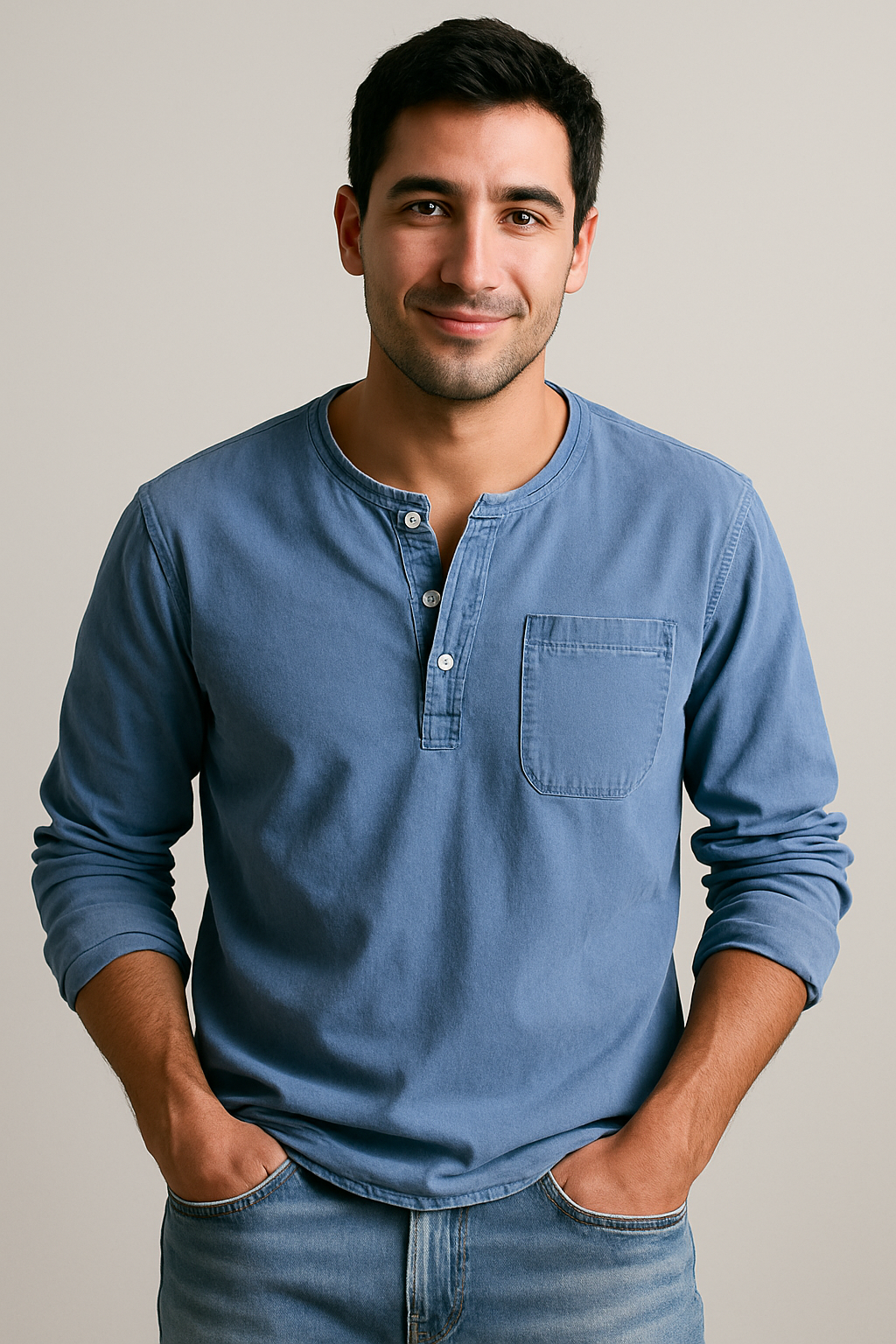 THOMAS | CAMICIA VINTAGE A MANICHE LUNGHE