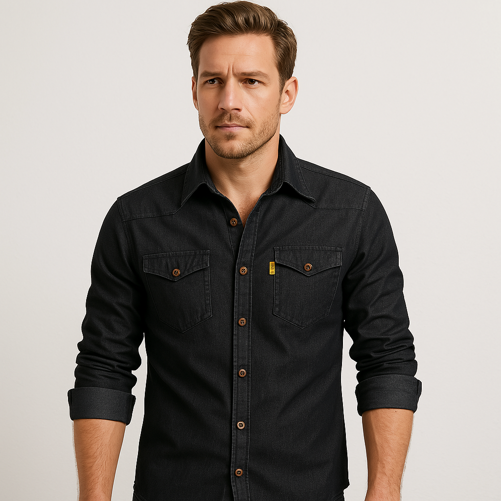 ROVESSA ROMA | CAMICIA IN DENIM SLIM