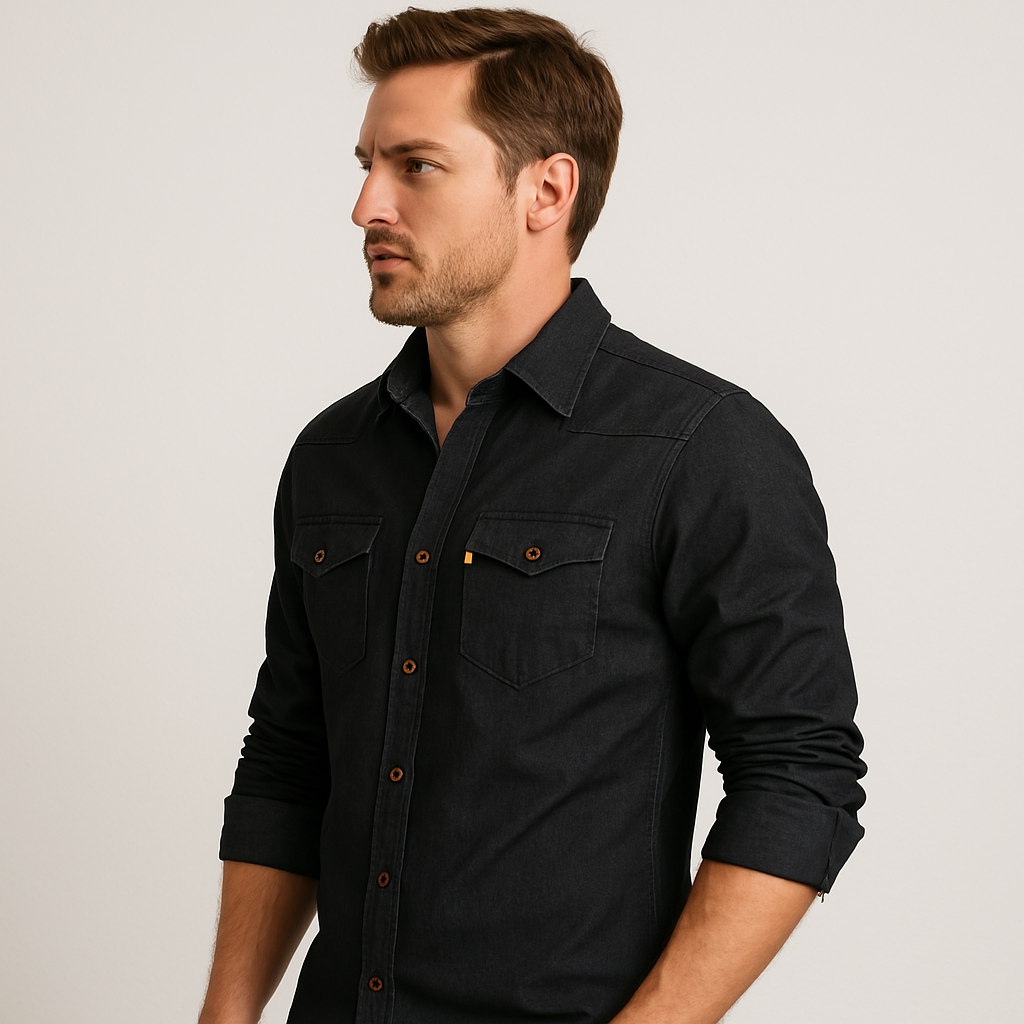 ROVESSA ROMA | CAMICIA IN DENIM SLIM