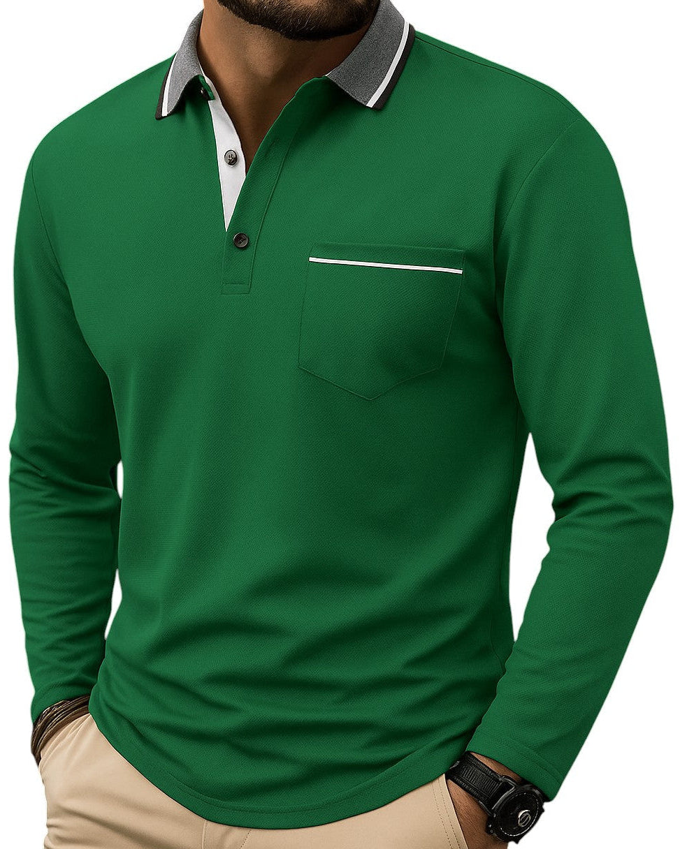 ROVESSA ROMA | POLO CLASSICA A MANICHE LUNGHE