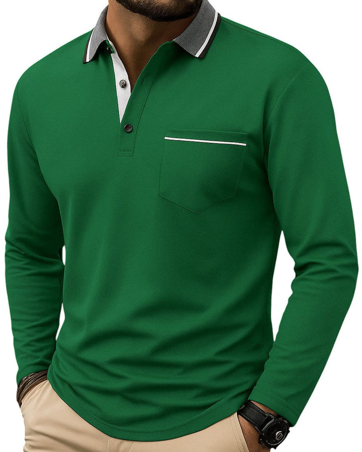 ROVESSA ROMA | POLO CLASSICA A MANICHE LUNGHE