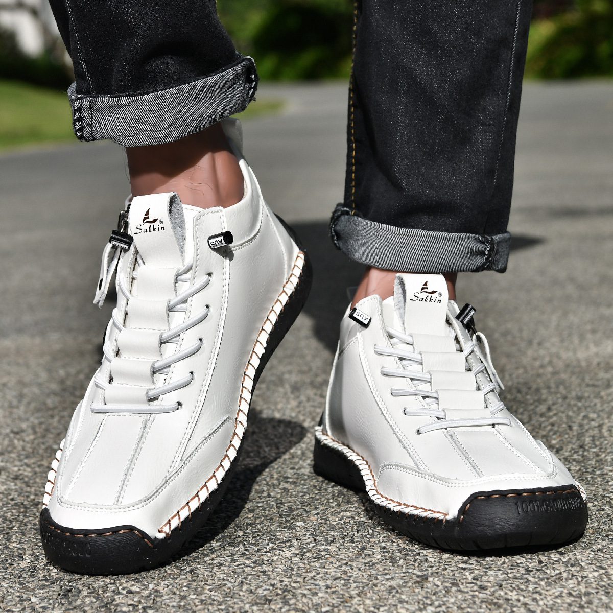 ROVESSA ROMA | SCARPE IN NABUK CON ZIP PER UOMO