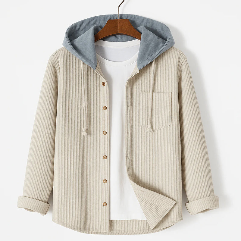 ROVESSA ROMA | CAMICIA IN CORDUROY CON CAPPUCCIO