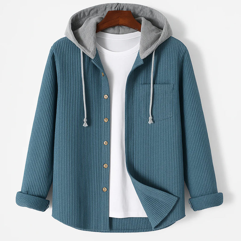 ROVESSA ROMA | CAMICIA IN CORDUROY CON CAPPUCCIO