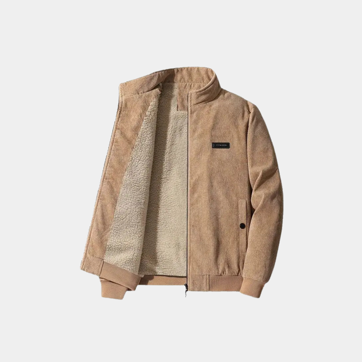 Udo | giacca in corduroy con foderatura in pile