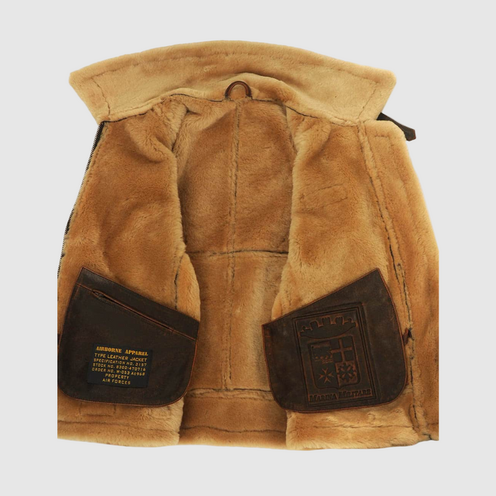 Maverick | giacca aviatore classica in vera pelle