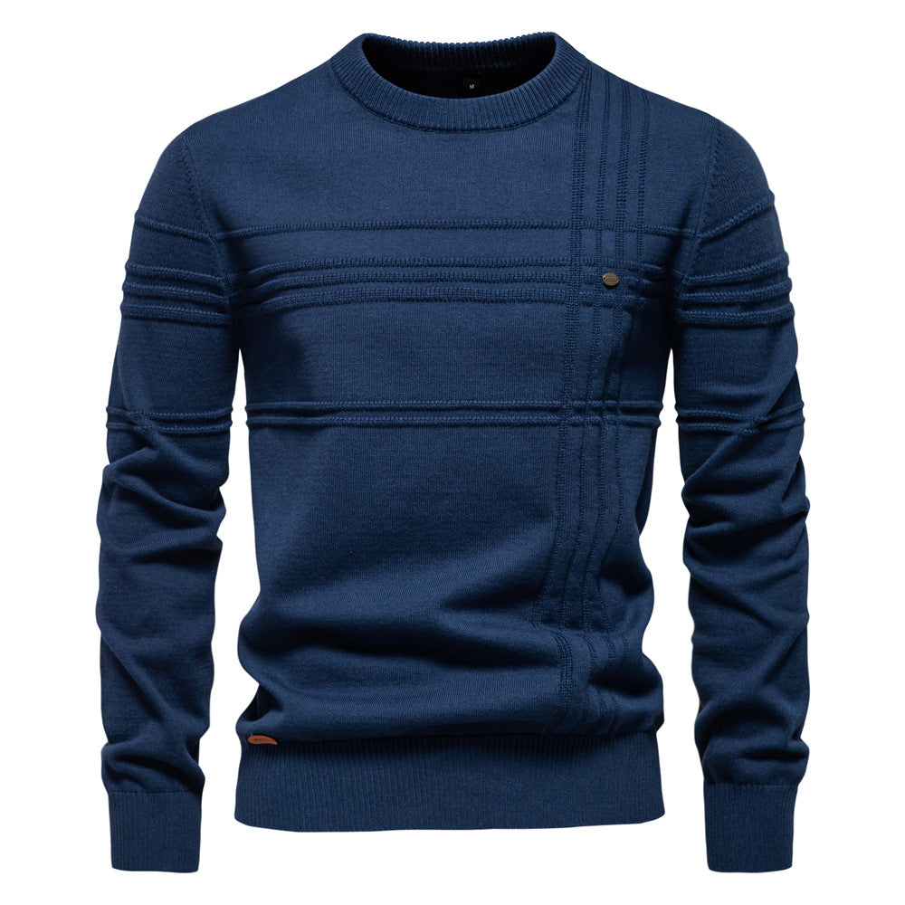ROVESSA ROMA™ | ELEGANTE MAGLIONE DA UOMO LAVORATO A MAGLIA