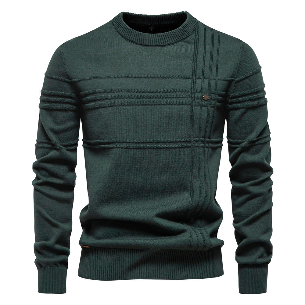 ROVESSA ROMA™ | ELEGANTE MAGLIONE DA UOMO LAVORATO A MAGLIA
