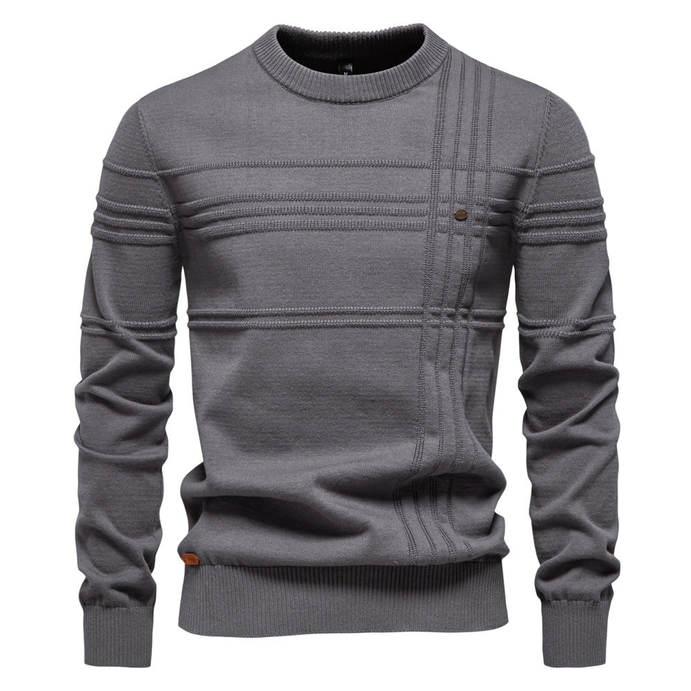 ROVESSA ROMA™ | ELEGANTE MAGLIONE DA UOMO LAVORATO A MAGLIA