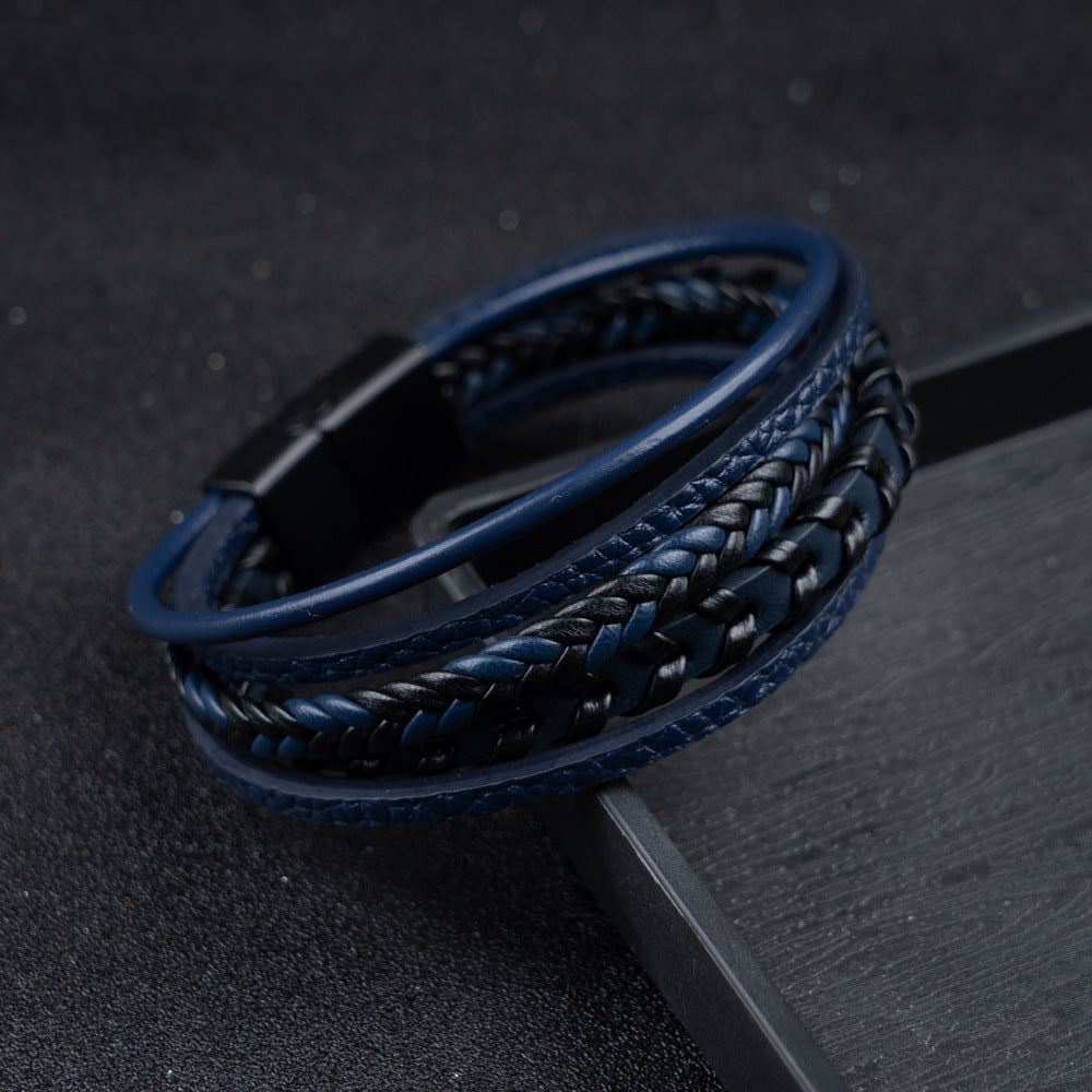 ROVESSA ROMA | BRACCIALE DA UOMO DI PELLE DI LUSSO