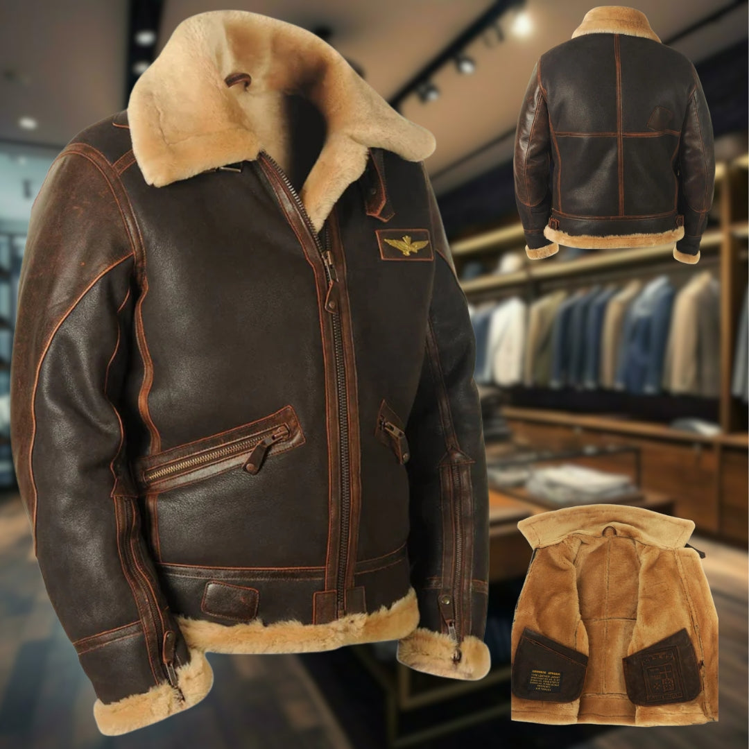Maverick | giacca aviatore classica in vera pelle