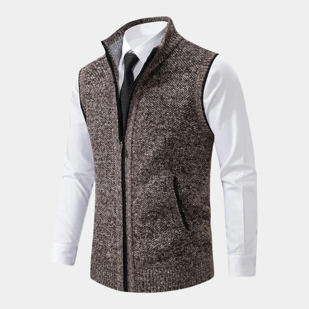 Giulio | Gilet in Maglia con Zip Completa