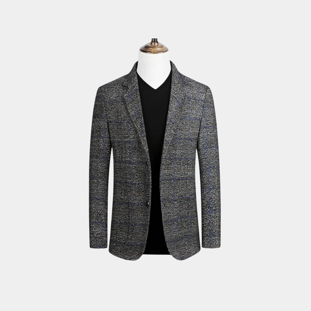 ROVESSA ROMA | Blazer Elegante in Tessuto Scozzese