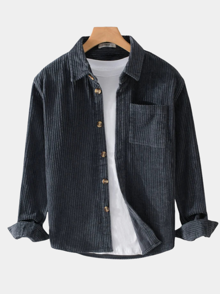 ROVESSA ROMA | CAMICIA IN VELLUTO A RIGHE