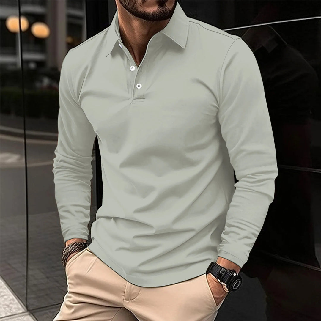 ROVESSA ROMA | POLO CLASSICA A MANICHE LUNGHE DA UOMO