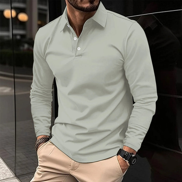ROVESSA ROMA | POLO CLASSICA A MANICHE LUNGHE DA UOMO