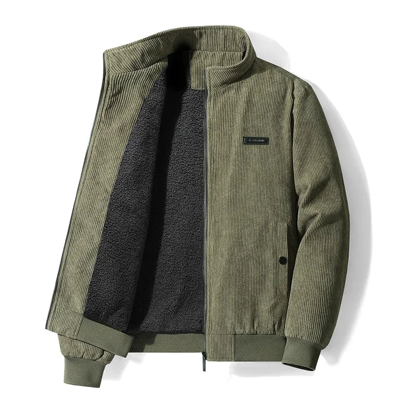 Udo | giacca in corduroy con foderatura in pile