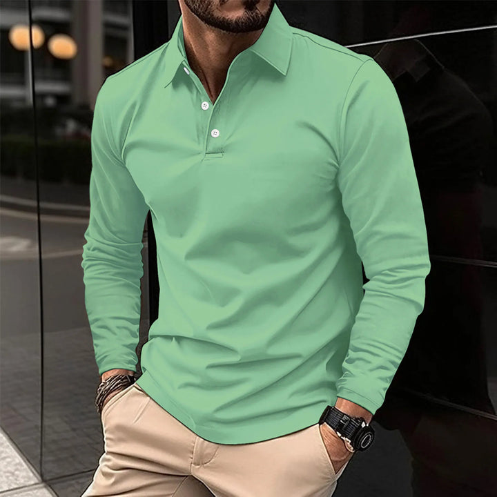 ROVESSA ROMA | POLO CLASSICA A MANICHE LUNGHE DA UOMO