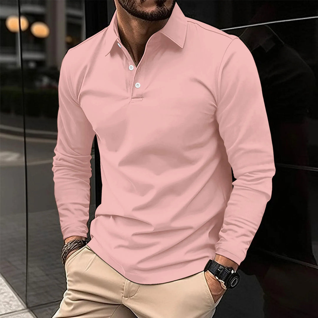 ROVESSA ROMA | POLO CLASSICA A MANICHE LUNGHE DA UOMO