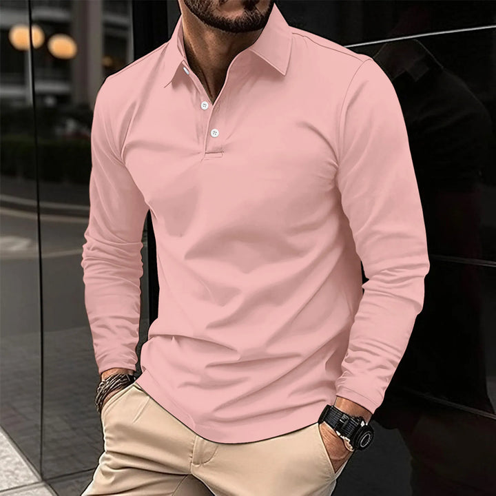 ROVESSA ROMA | POLO CLASSICA A MANICHE LUNGHE DA UOMO