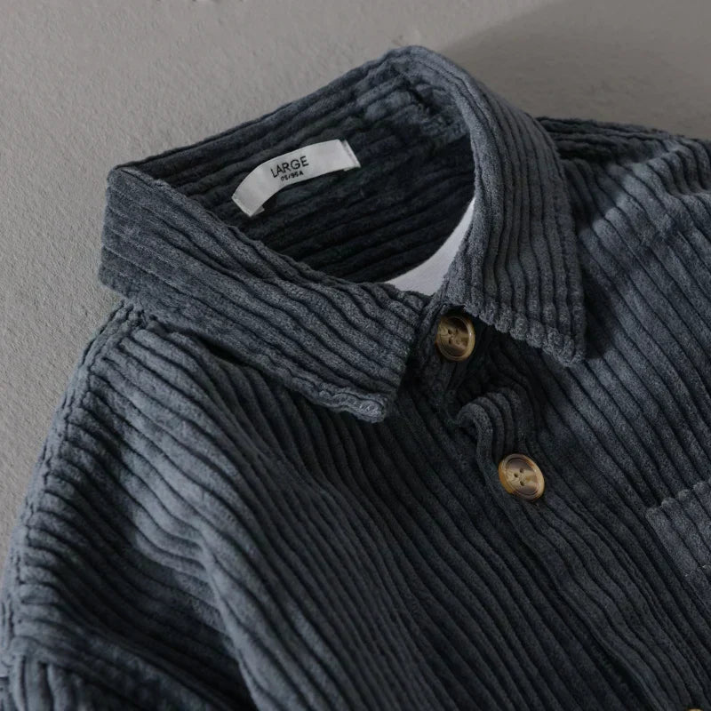ROVESSA ROMA | CAMICIA IN VELLUTO A RIGHE