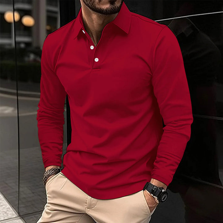 ROVESSA ROMA | POLO CLASSICA A MANICHE LUNGHE DA UOMO
