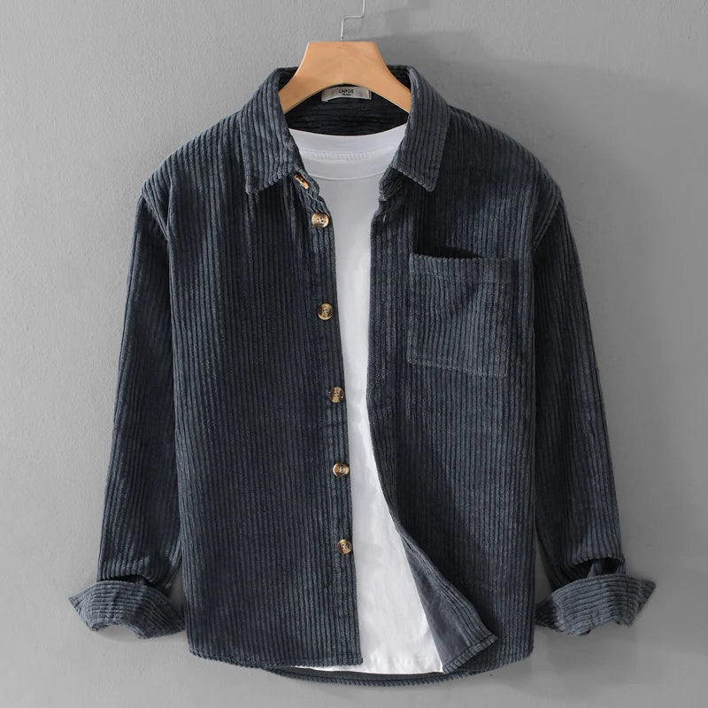 ROVESSA ROMA | CAMICIA IN VELLUTO A RIGHE